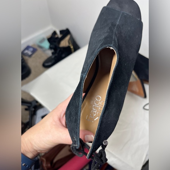 Franco Sarto Cori Suede Peep Toe Slingback 8.5 - Picture 9 of 13